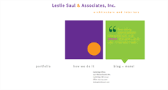 Desktop Screenshot of lesliesaul.com