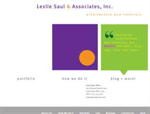 Tablet Screenshot of lesliesaul.com